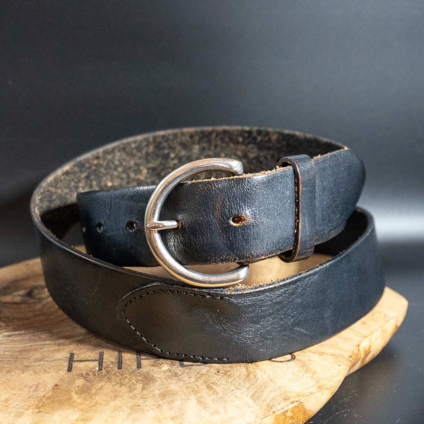 GAP Mens Belt Vintage Leather Jeans Belt Black Size 36