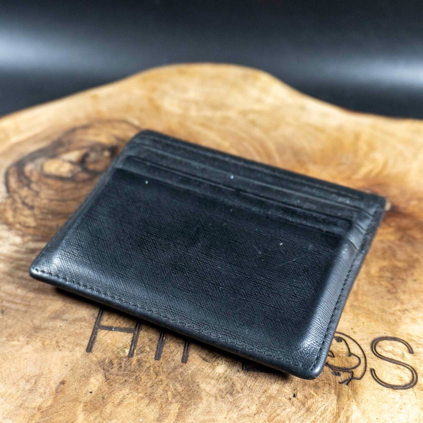 Braun Buffel Mens Bifold Leather Wallet Card Wallet Black