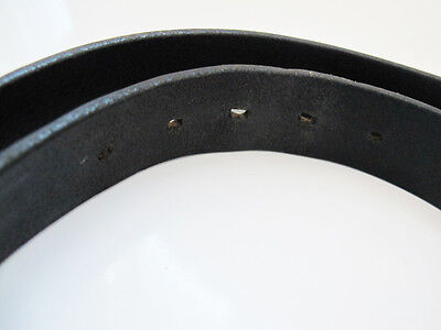 Bellido Design Mens Belt Vintage Leather Jeans Belt Black Size 36