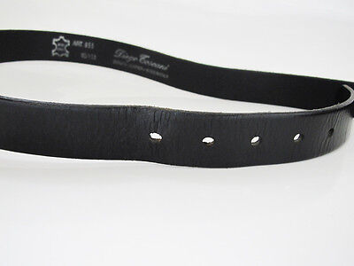 Diego Toscani Mens Belt Vintage Leather Belt Black Size 36
