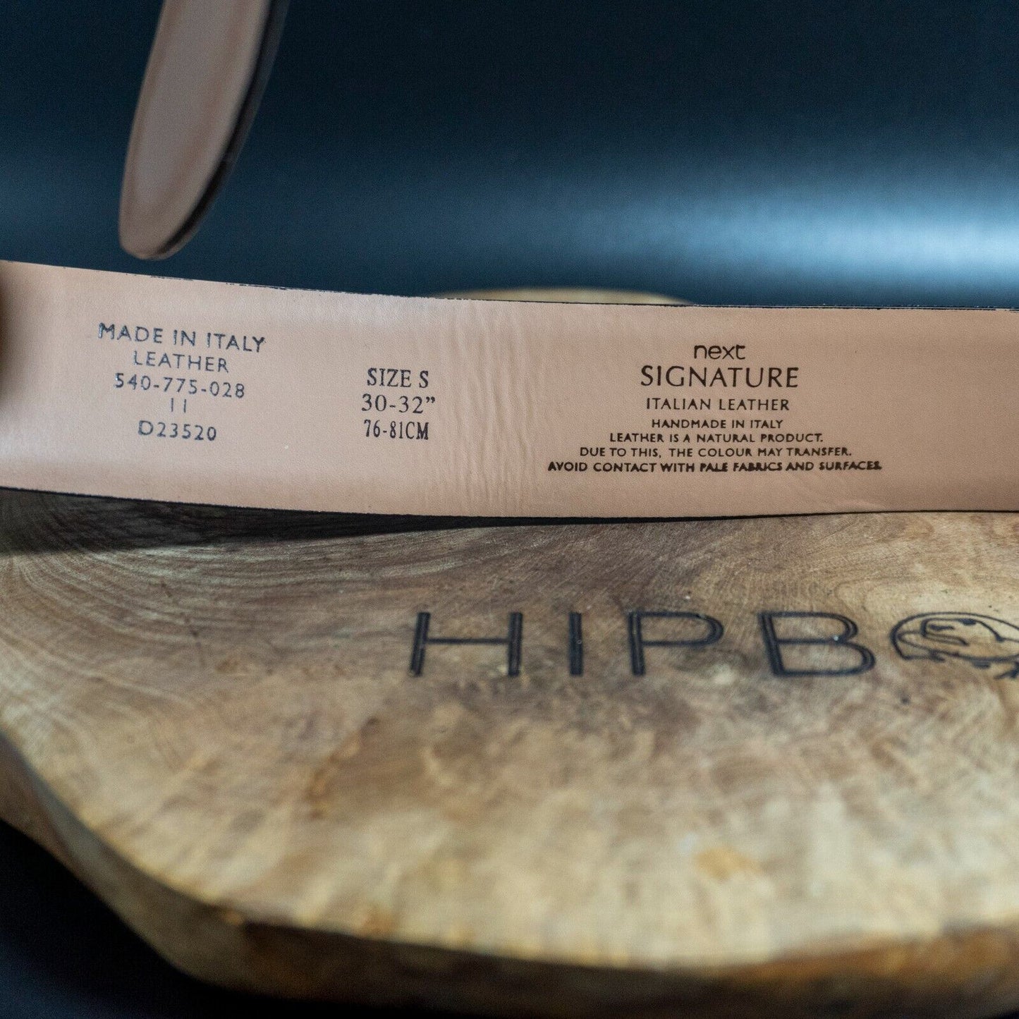 Next SIgnature Mens Belt Leather Jeans Belt Brown Size S