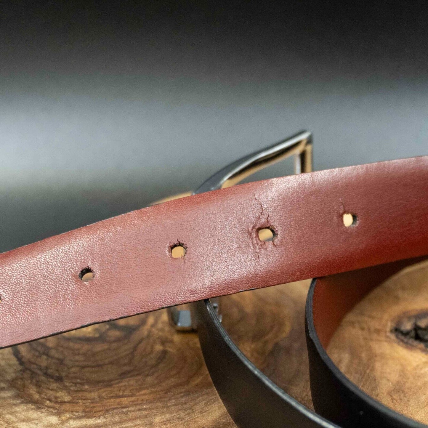 Louis Philippe Mens Belt Leather Classic Jeans Belt Black Size 34