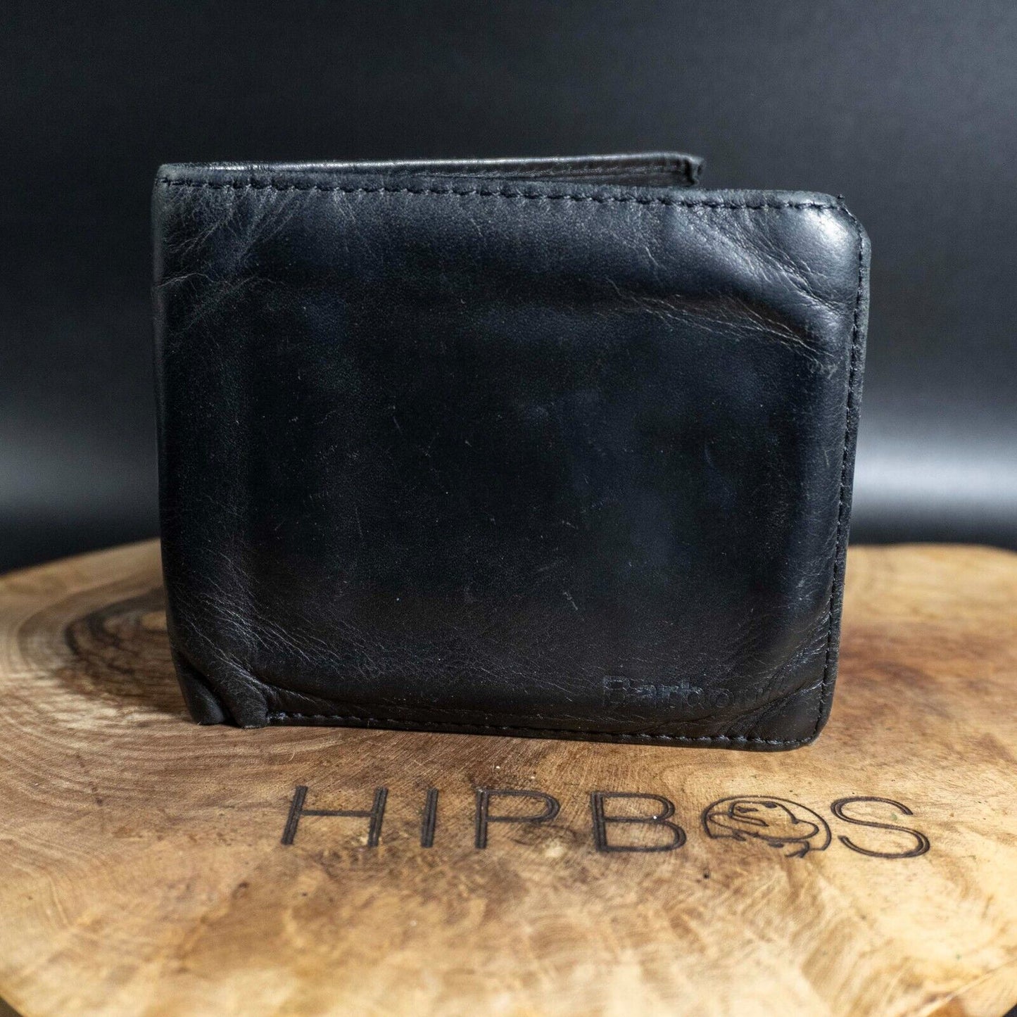 Barbour Mens Wallet Bifold Leather Wallet Bifold Card Wallet Black