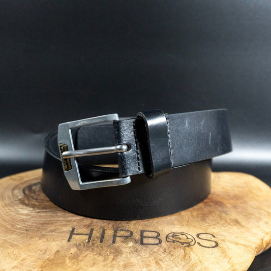 Levis Mens Belt Vintage Leather Belt Jeans Leather Belt Black Size 40
