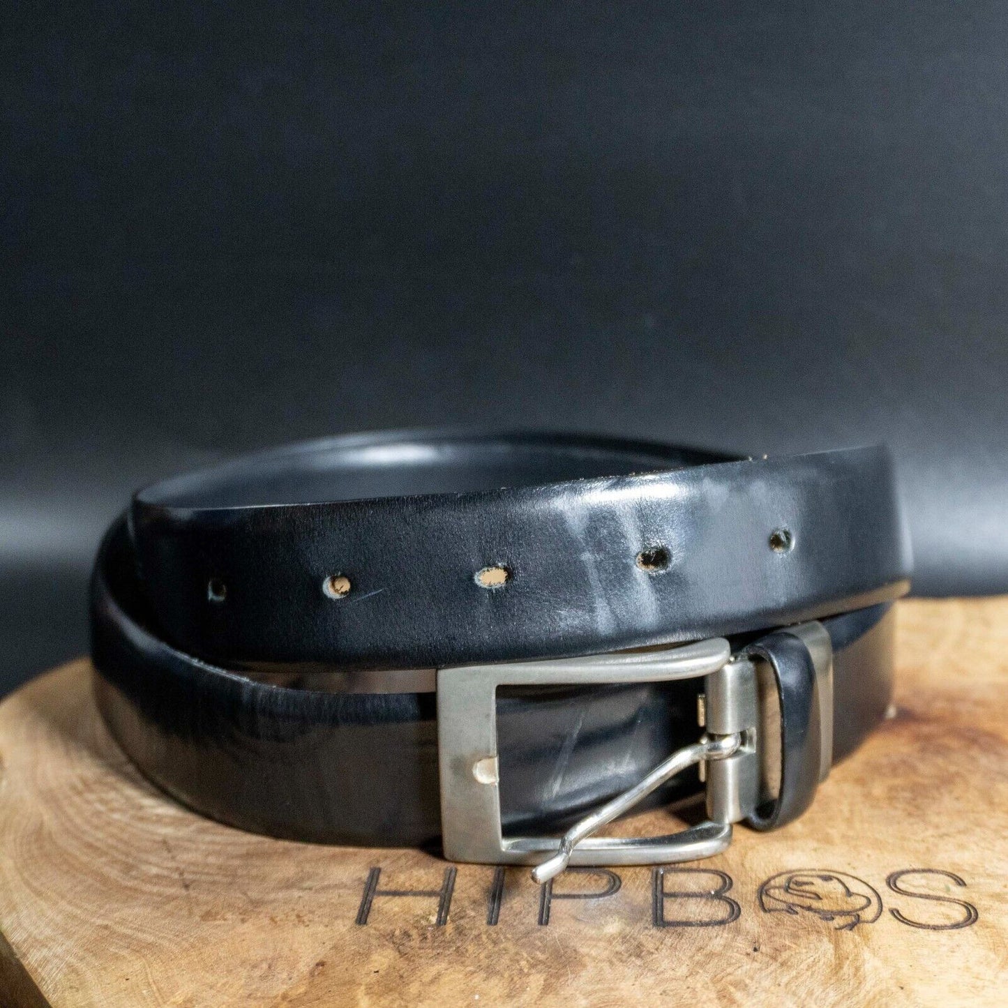 Hugo Boss Mens Belt Vintage Classic Leather Jeans Belt Black Size 32