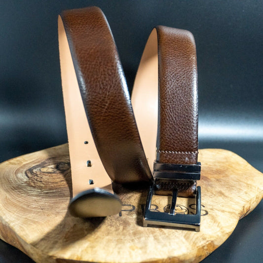 Next SIgnature Mens Belt Leather Jeans Belt Brown Size S