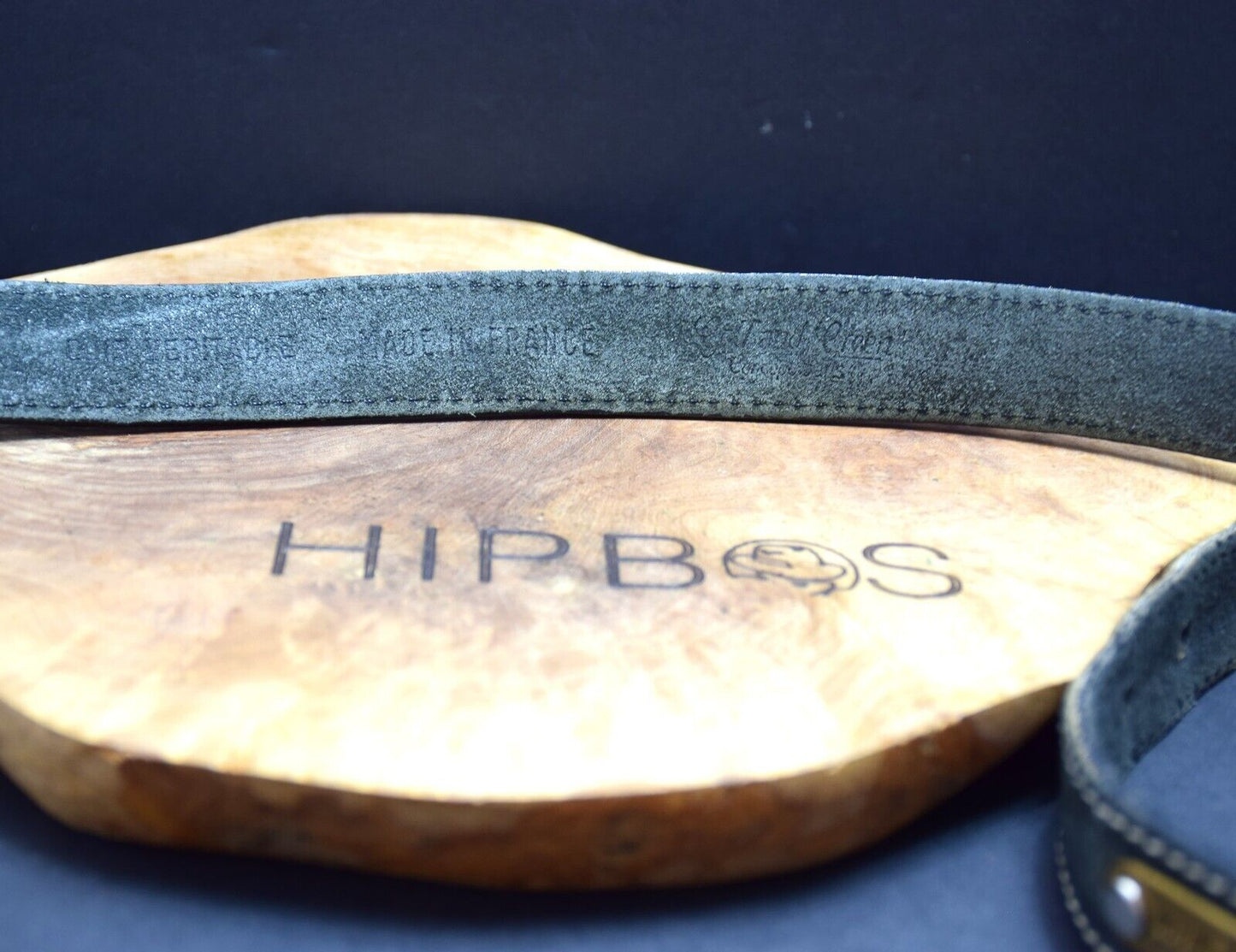 Golf and Green Womens Belt Vintage Leather Jeans Waist Belt Grey Green Size 32