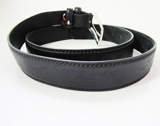 Renato Balestra Vintage Mens Belt Classic Mens Leather Jeans Belt Black Size 40