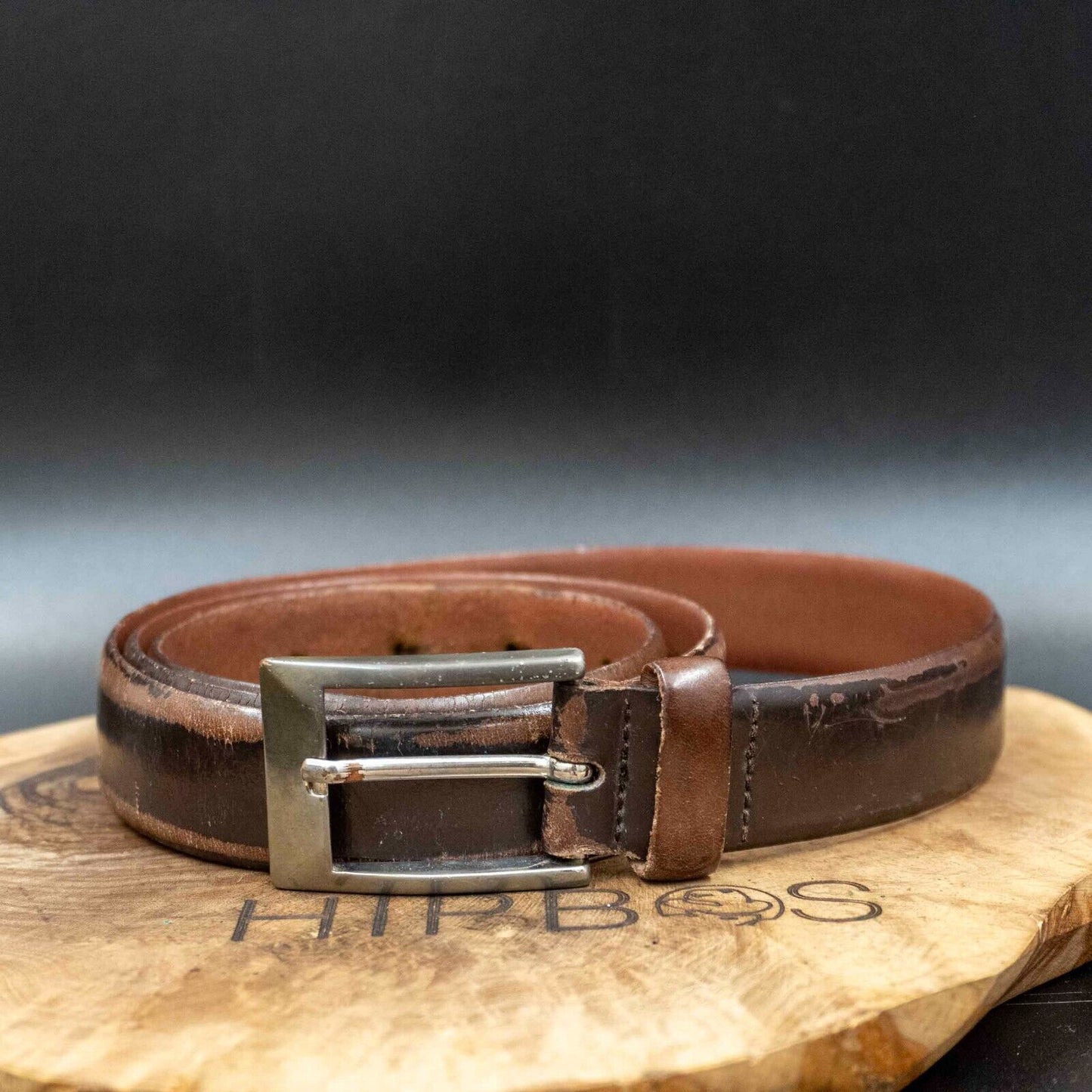 Hugo Boss Mens Belt Vintage Classic Leather Jeans Belt Size 36