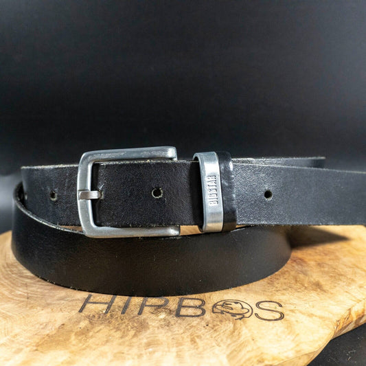 Big Star Mens Belt Vintage Leather Jeans Belt Black Size 40