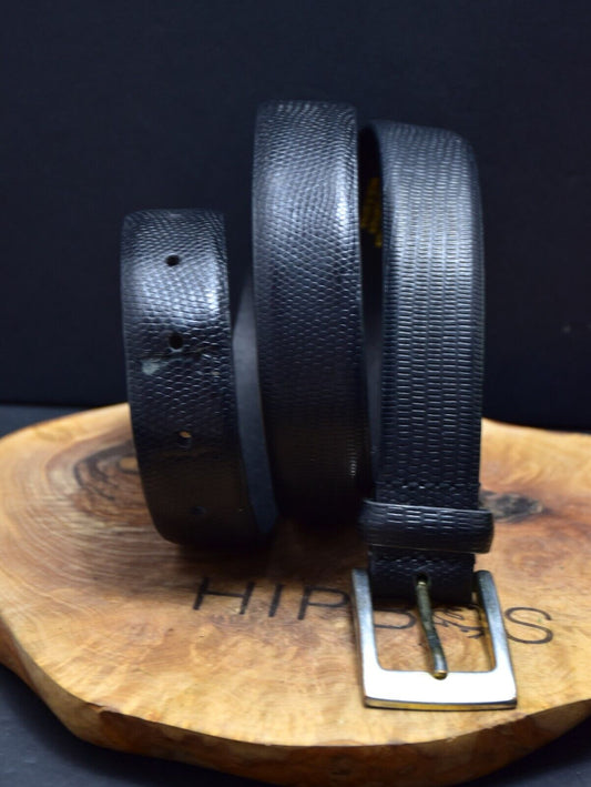 Marks and Spencer Mens Leather Belt M&S Leather Jeans Belt Black Size 34