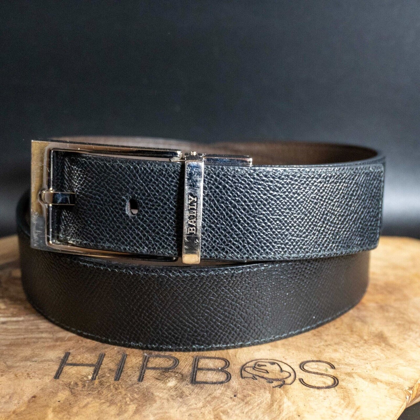 Bally Mens Belt Authentic Classic Reversible Leather Jeans Belt Size 34