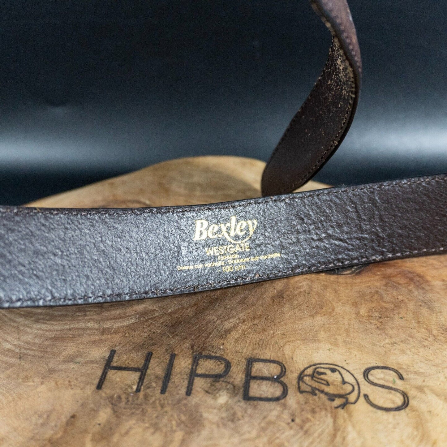 Bexley Vintage Mens Belt Leather Jeans Belt Brown Size 38