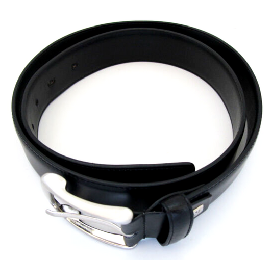 Lindenmann Accessories Mens Belt Vintage Classic Leather Belt Black Size 32