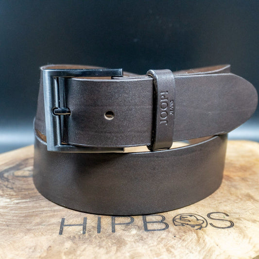 Joop Mens Belt Vintage Leather Jeans Belt Brown Size 30