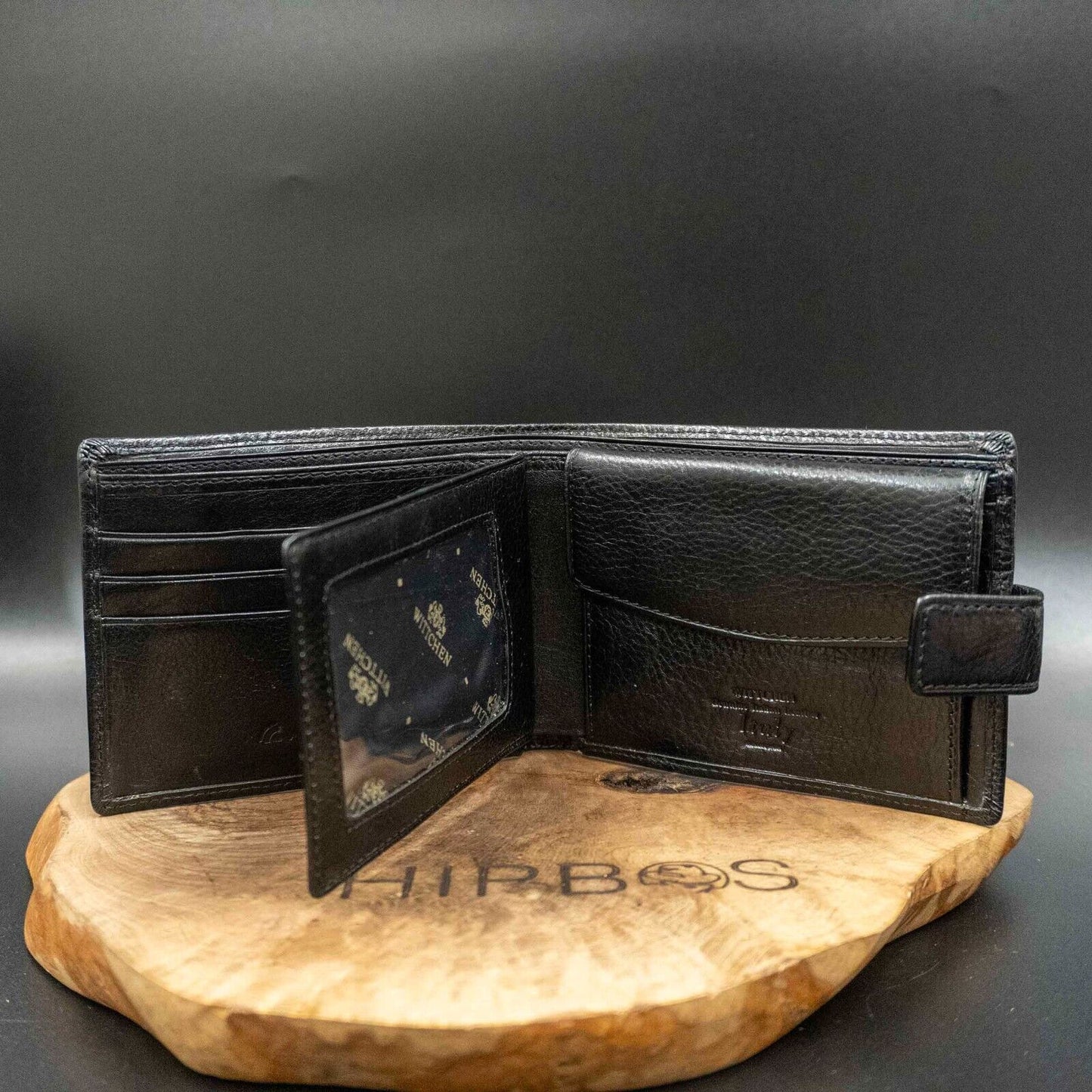 Wittchen Mens Wallet Leather Bifold Card Holder Wallet Card Wallet Black