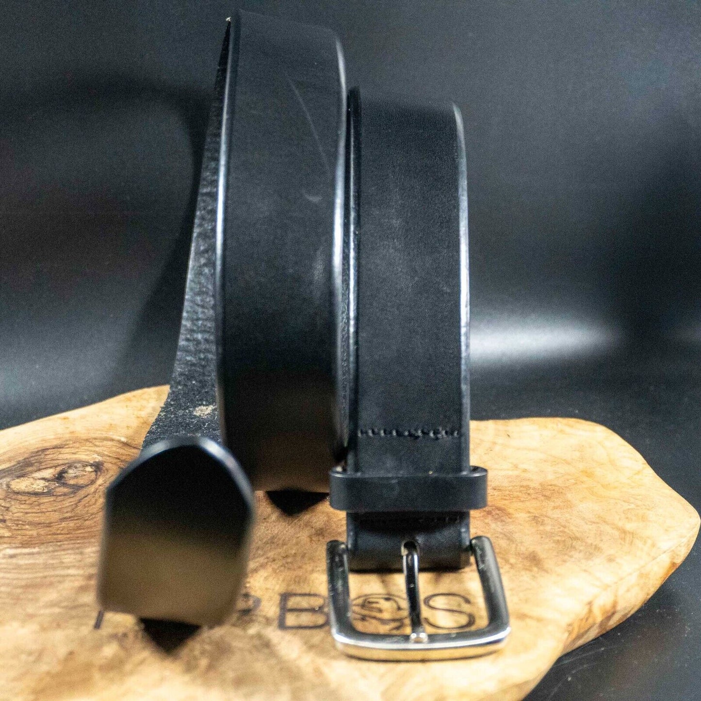 Marks and Spencer Mens Belt Vintage M&S Leather Jeans Belt Black Size 34