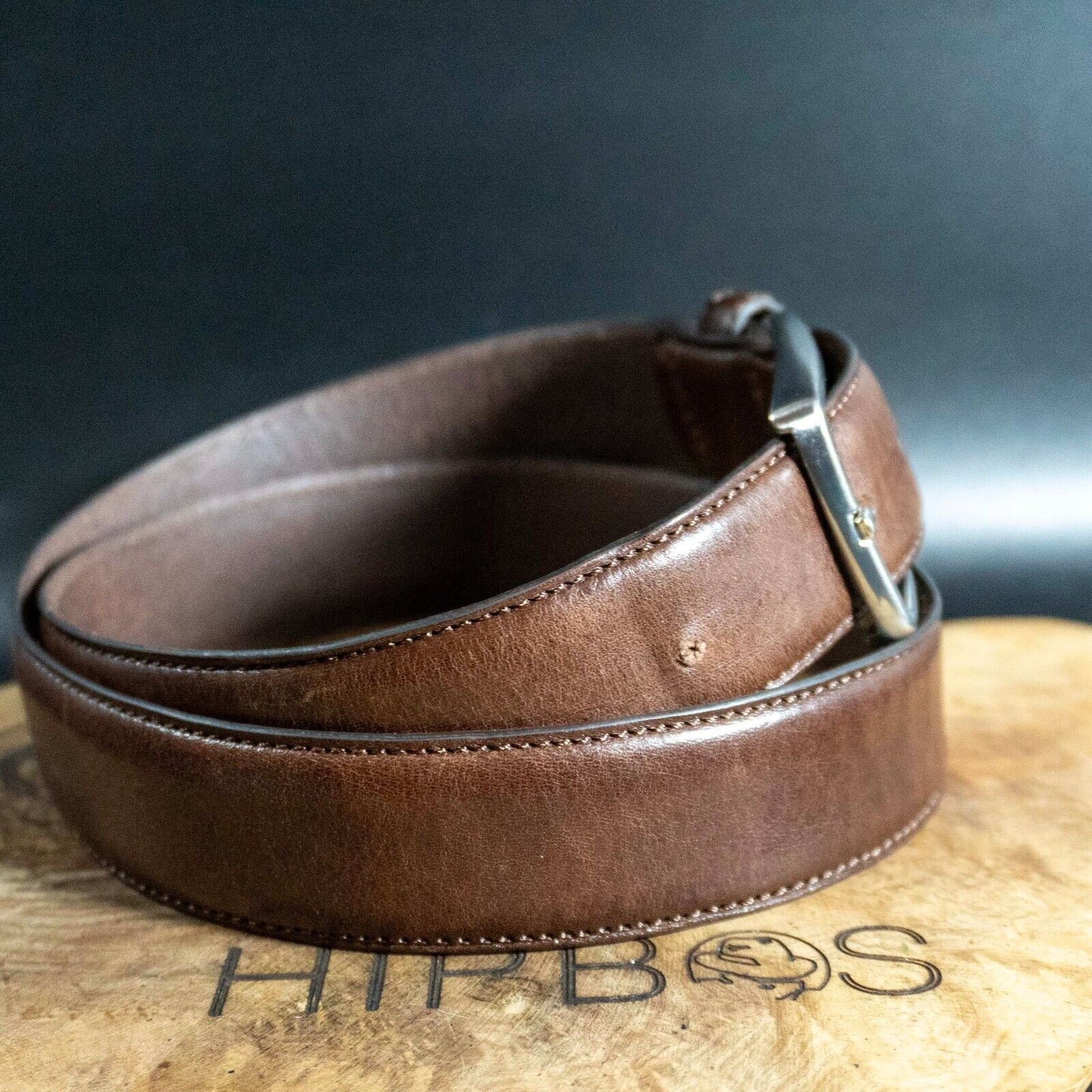 John Lewis Mens Belt Vintage Classic Leather Jeans Belt Brown Size Medium