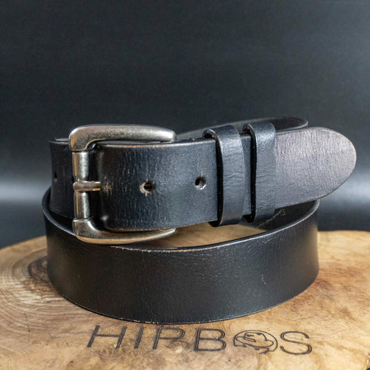 Rocha John Rocha Mens Belt Vintage Leather Jeans Belt Black Size Medium