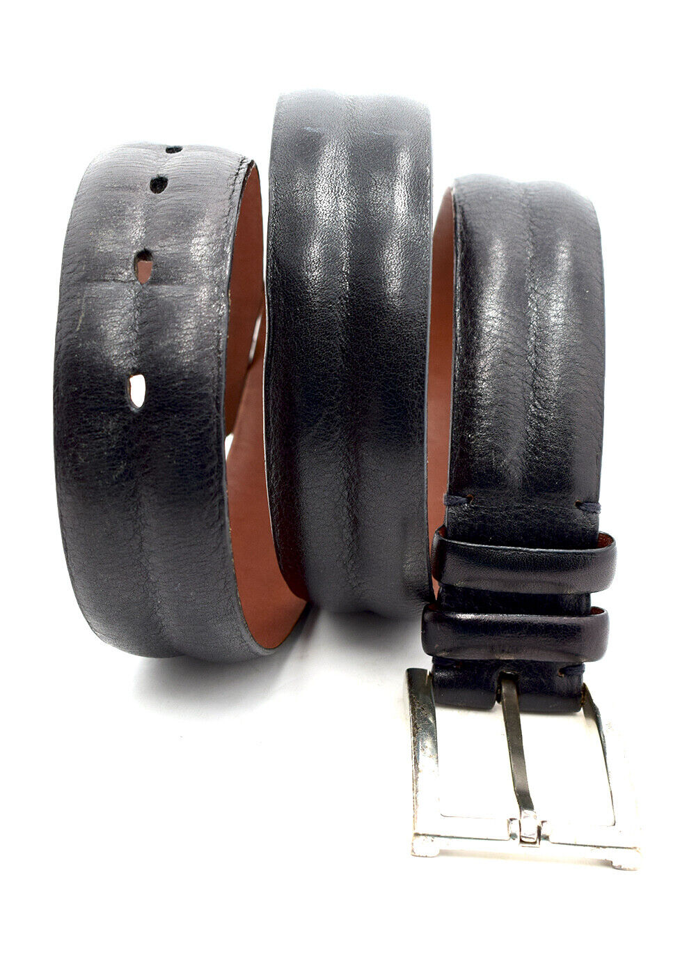 John W Nordstrom Classic Mens Leather Belt Black Size 34