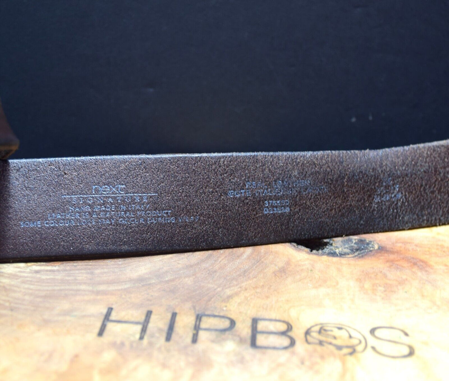 Next Signature Vintage Mens Belt Leather Jeans Belt Brown Size 38