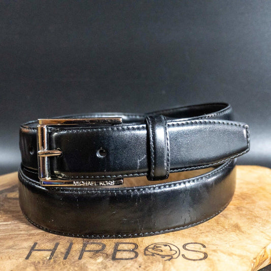 Michael Kors Mens Leather Belt Authentic Classic Leather Belt Black Size 32