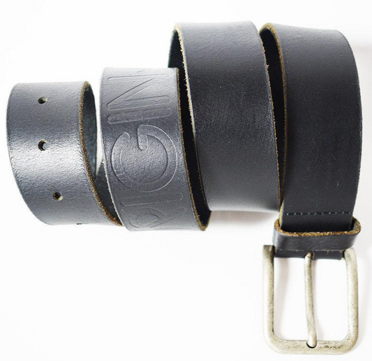 Originals by Jack & Jones Mens Belt Vintage Leather Jeans Belt Black Size 40