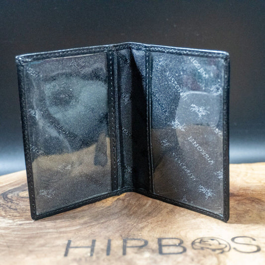 Visconti Mens Leather Card ID Holder Wallet Bifold Black