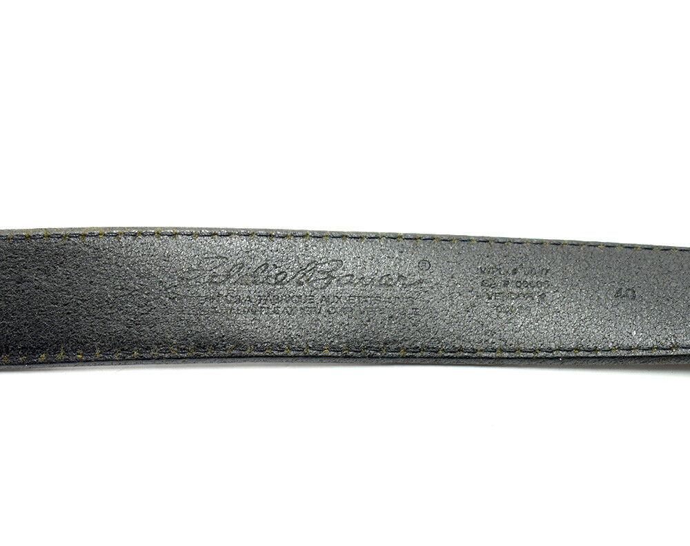 Eddie Bauer Mens Belt Vintage Leather Jeans Belt Black Size 40