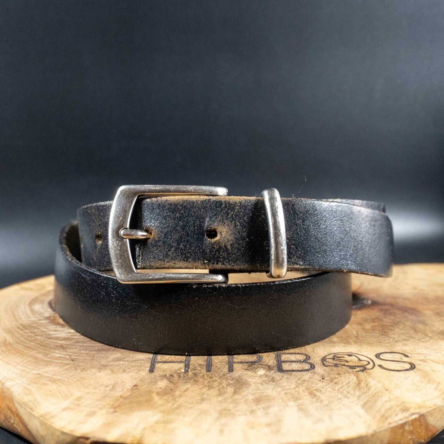 Marks and Spencer Mens Belt Vintage M&S Leather Jeans Belt Black Size 32