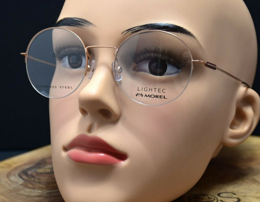 Lightec by Morel Round Eyeglasses Optical Frames Glasses Spectacles 30155L PR11 - VintageThing