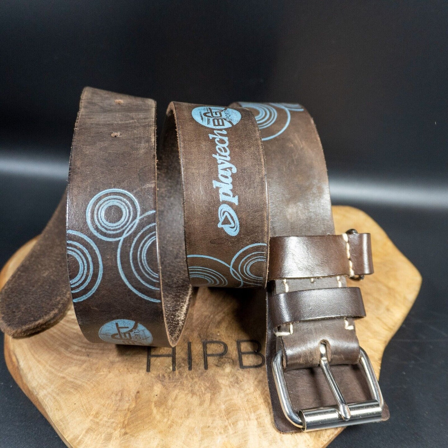 Dukes Finest Artisan Mens Belt Vintage Leather Jeans Belt Brown Size 34