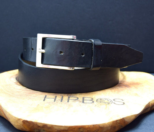 Michaelis Mens Belt Classic Mens Leather Jeans Belt Black Size Small