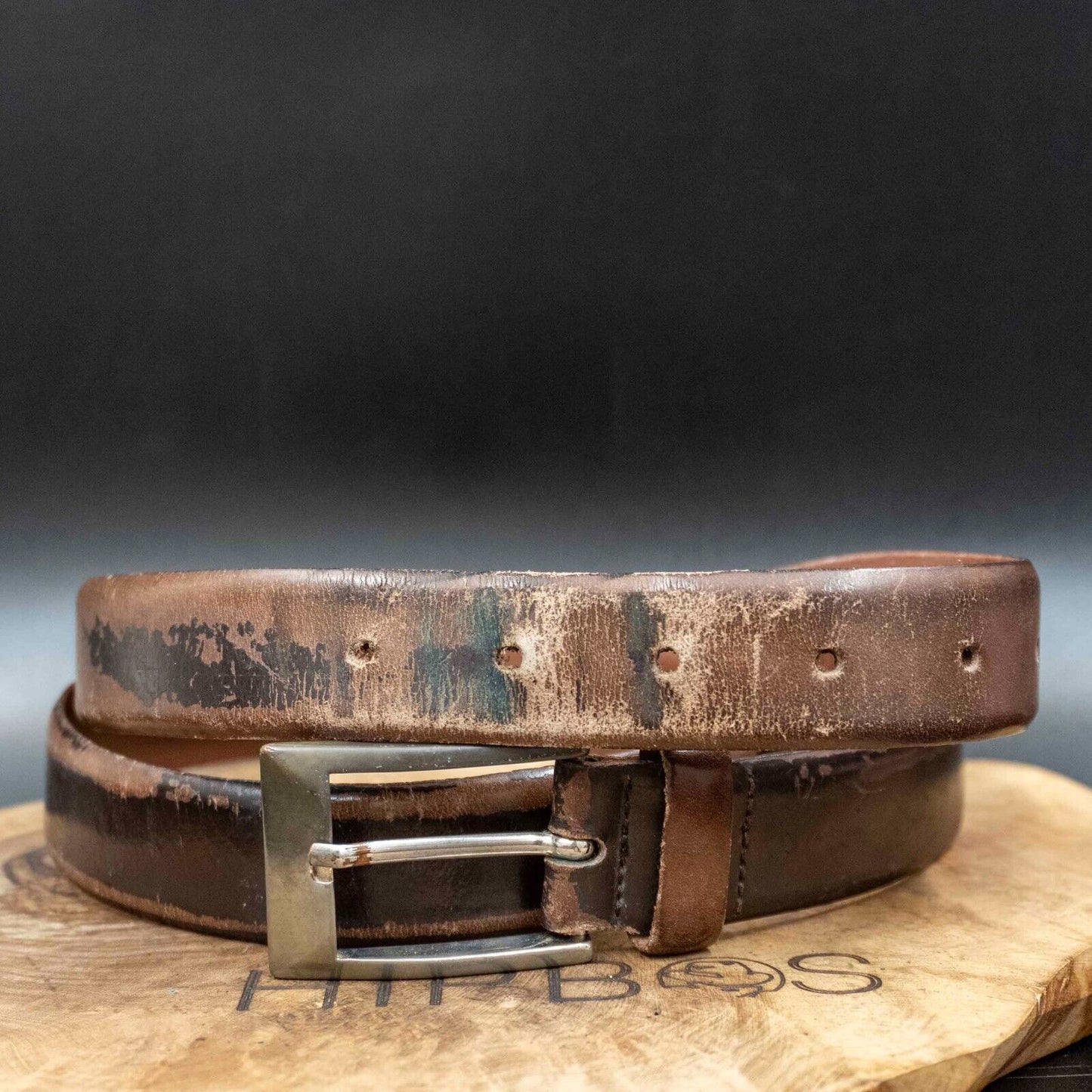 Hugo Boss Mens Belt Vintage Classic Leather Jeans Belt Size 36