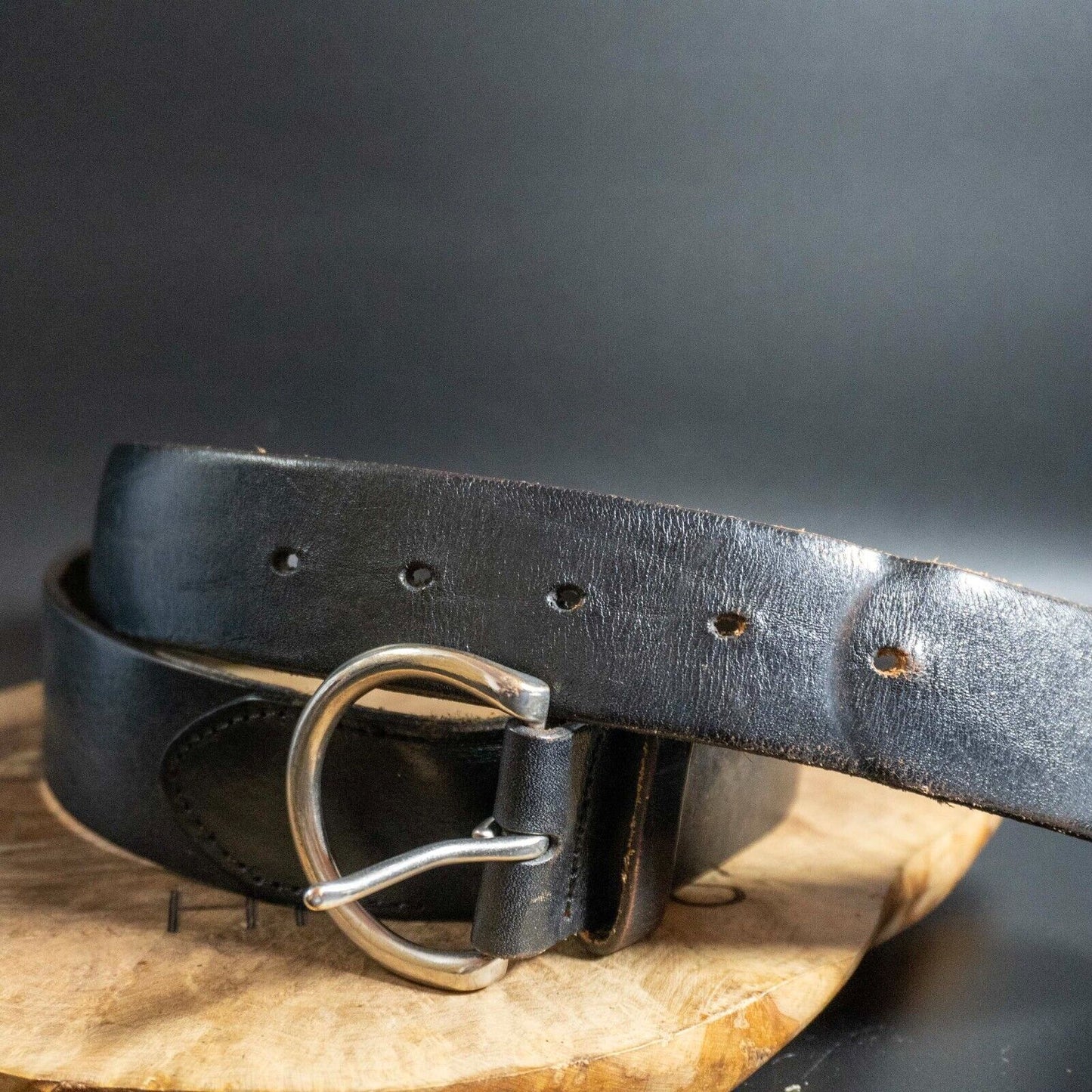 GAP Mens Belt Vintage Leather Jeans Belt Black Size 36