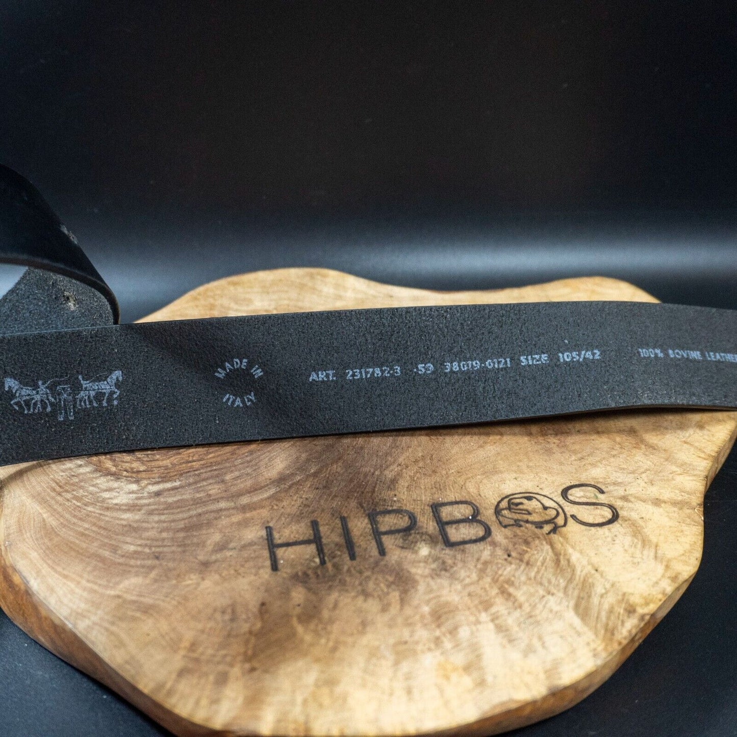 Levis Mens Belt Vintage Leather Belt Jeans Leather Belt Black Size 42