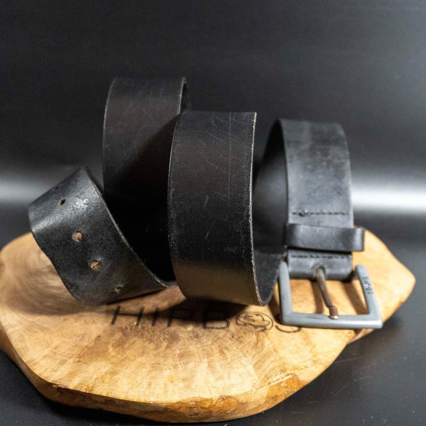 Levis Mens Belt Vintage Leather Belt Jeans Leather Belt Black Size 44