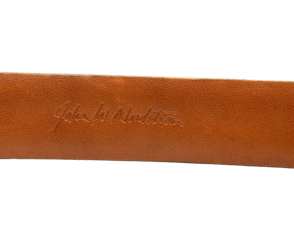 John W Nordstrom Classic Mens Leather Belt Black Size 34