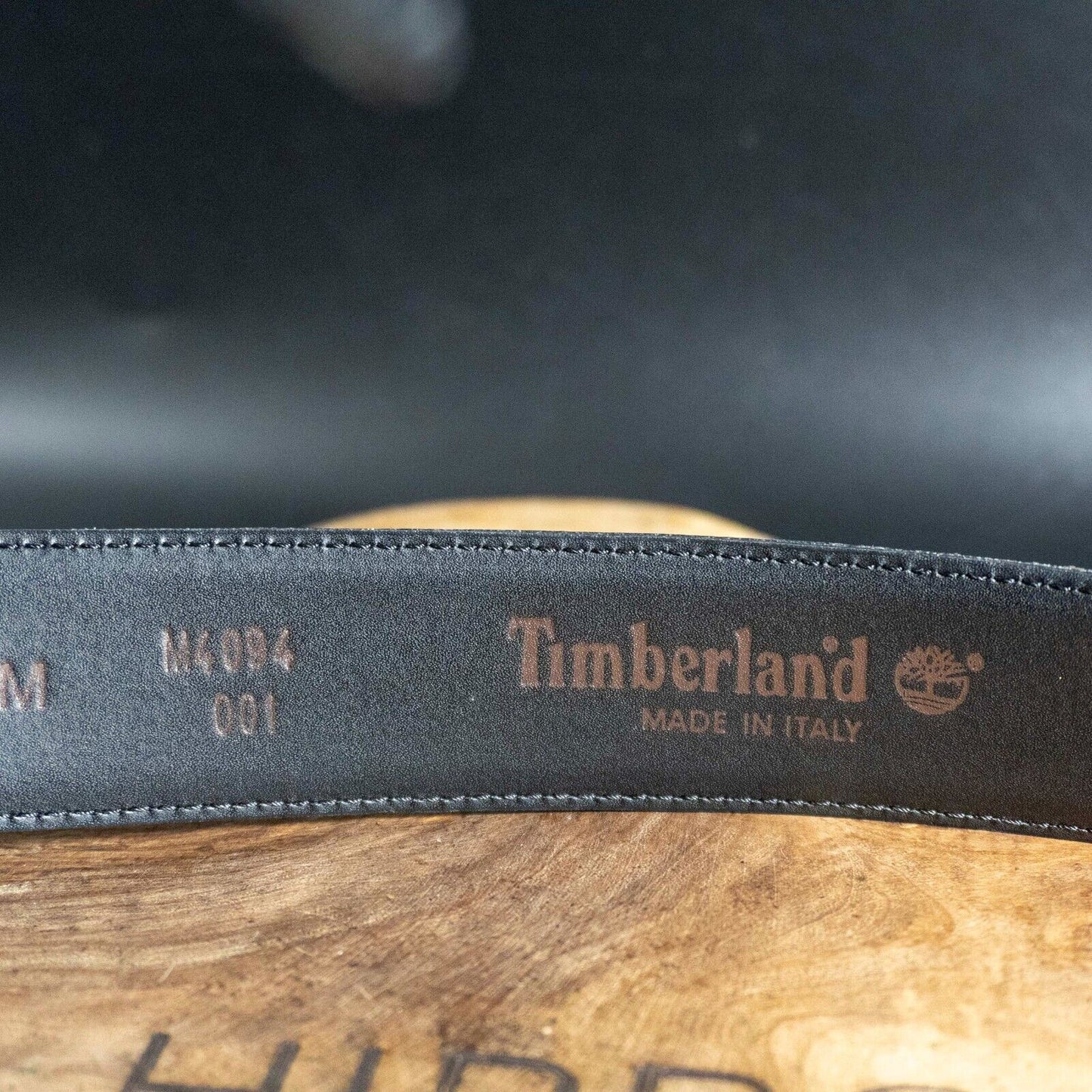 Timberland Mens Belt Classic Leather Jeans Belt Black Size M
