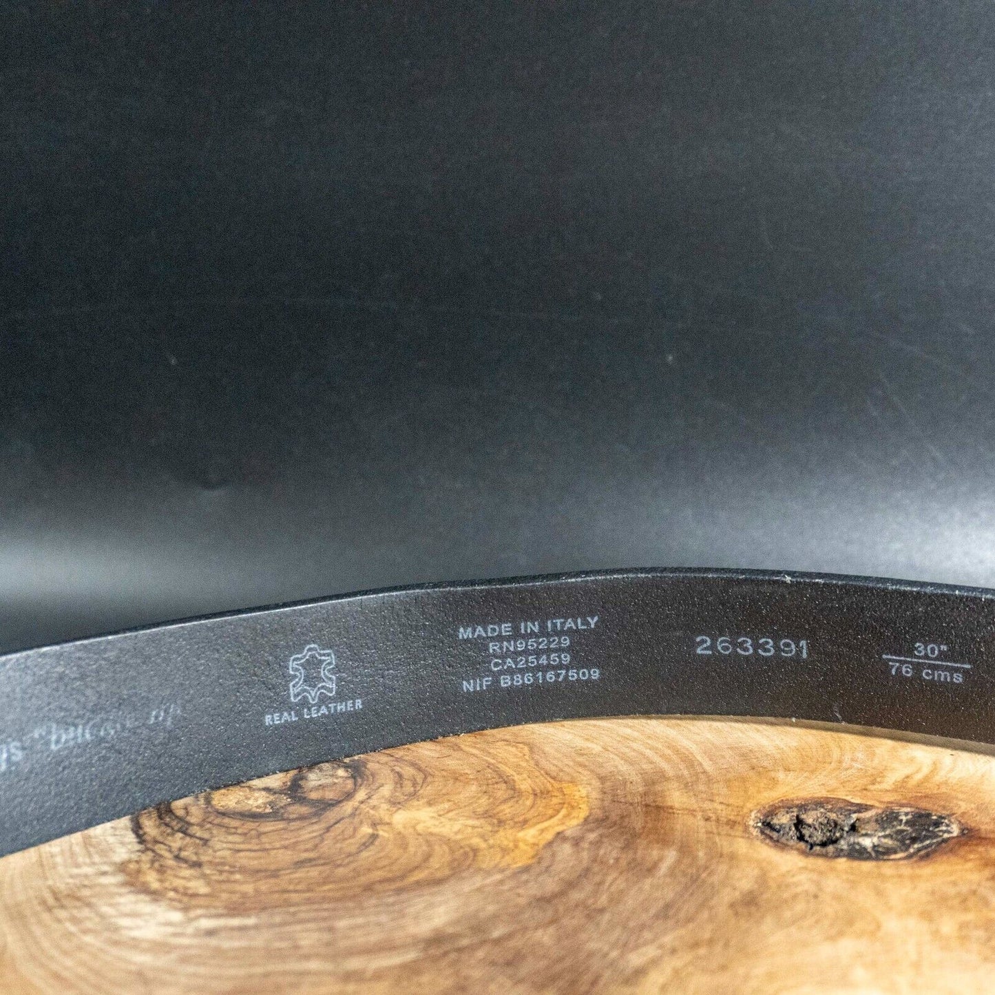 Ted Baker Mens Belt Vintage Belt Leather Jeans Belt Black Size 30"