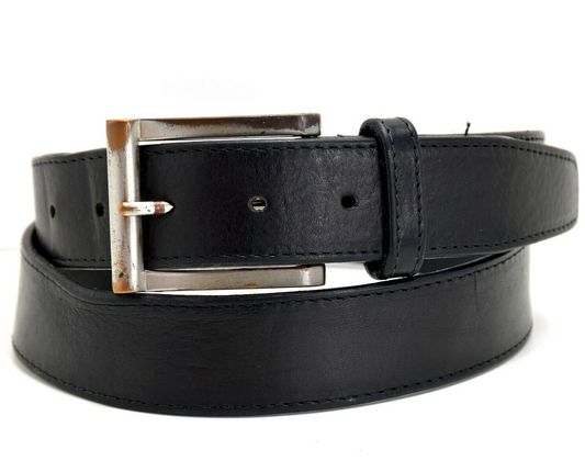 Saddler Vintage Mens Leather Belt Black Size 34