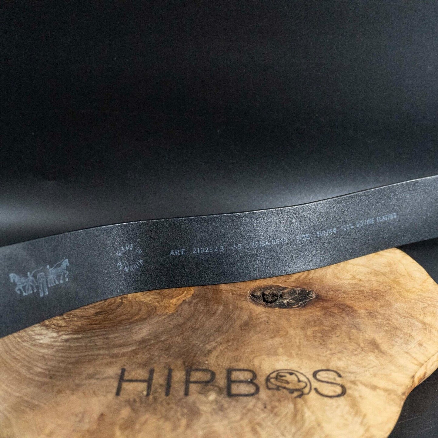 Levis Mens Belt Vintage Leather Belt Jeans Leather Belt Black Size 44