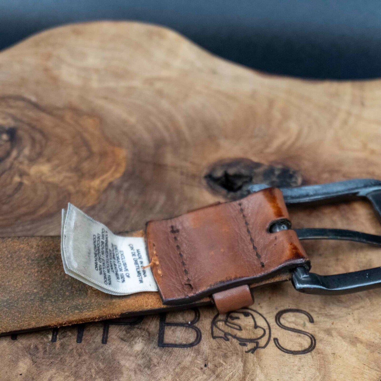 Dockers Mens Belt Vintage Leather Jeans Belt Brown Size 32