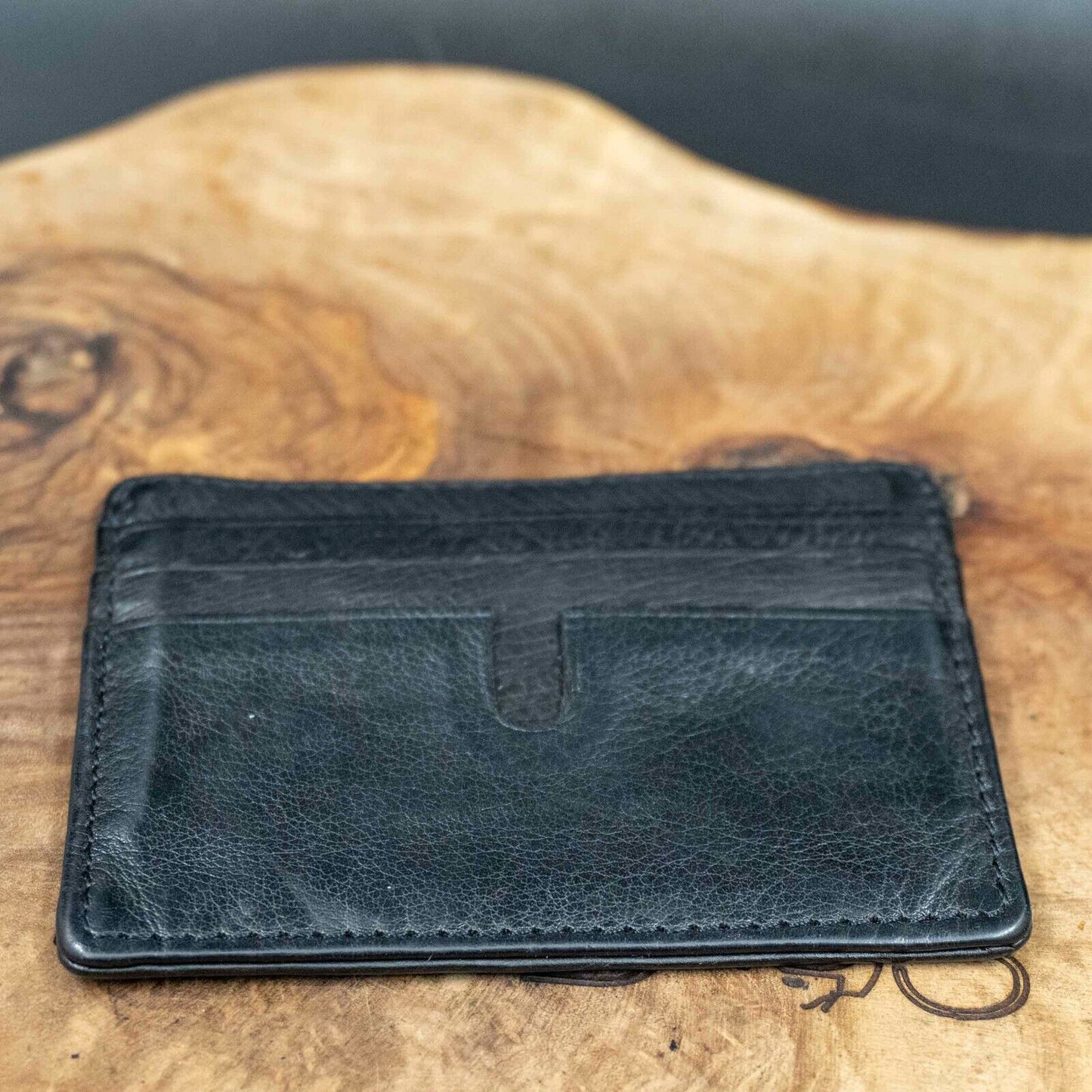 Ashwood Mens Card Holder Leather Card Wallet Black