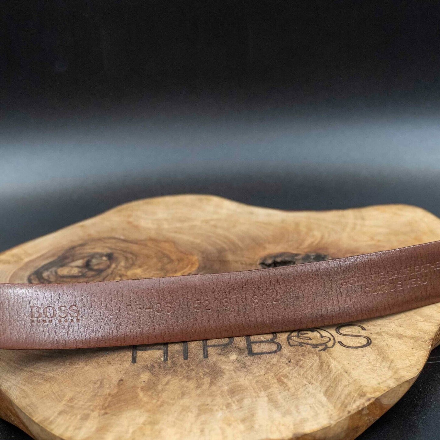 Hugo Boss Mens Belt Vintage Classic Leather Jeans Belt Size 36