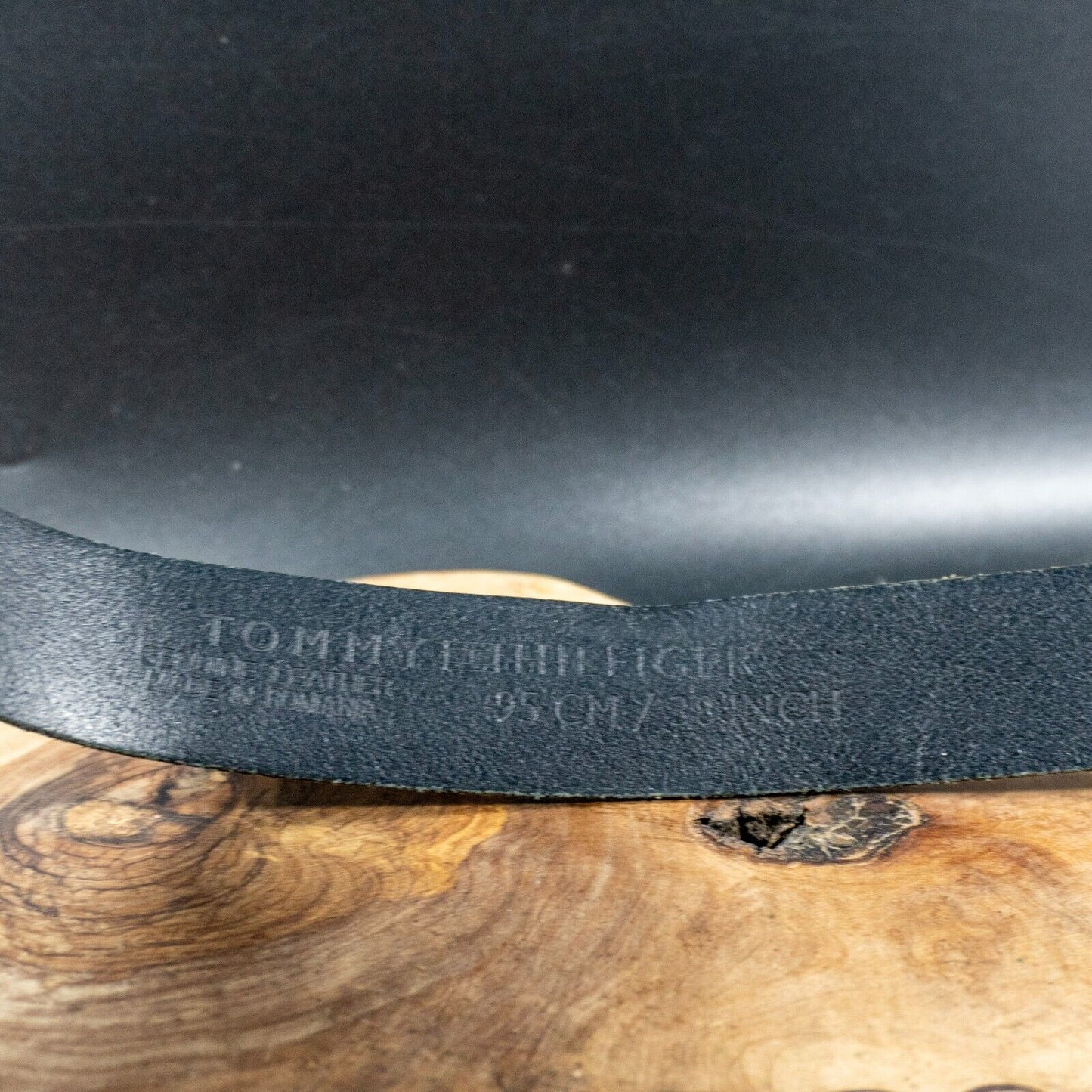 Tommy Hilfiger Mens Belt Leather Classic Jeans Belt Black Size 38