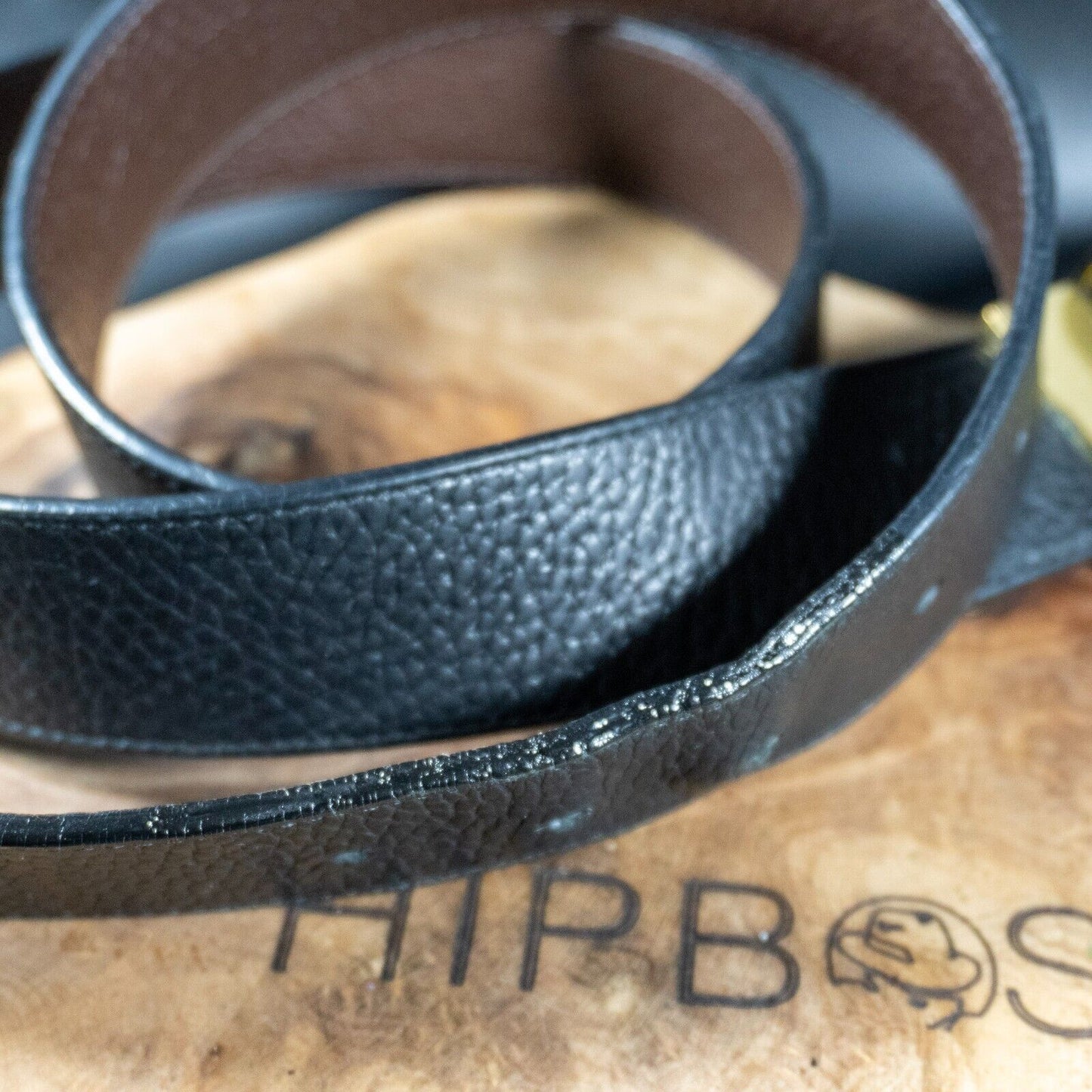 Coach Mens Belt Authentic Vintage Leather Reversible Belt Black Brown Size 38