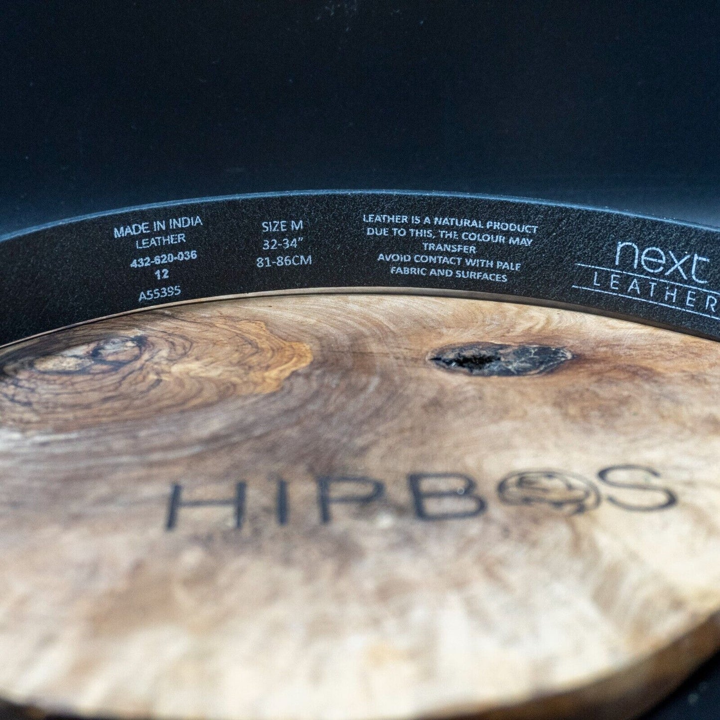 Next Mens Belt Leather Classic Jeans Belt Black Size M (32-34)