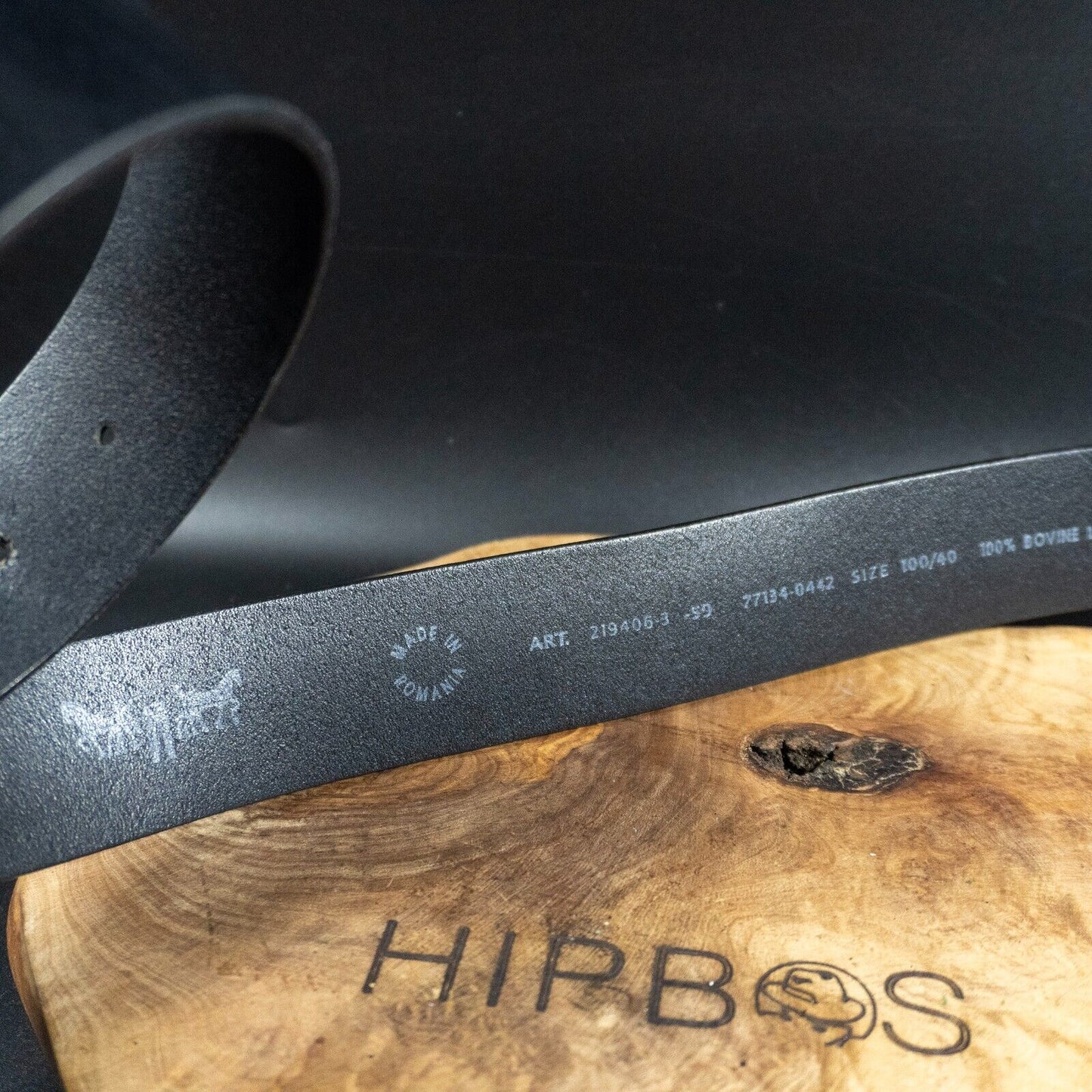 Levis Mens Belt Vintage Leather Belt Jeans Leather Belt Black Size 40