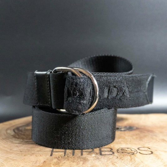 Prada Mens Womens Belt Nylon D Ring Belt Authentic Black Size 36